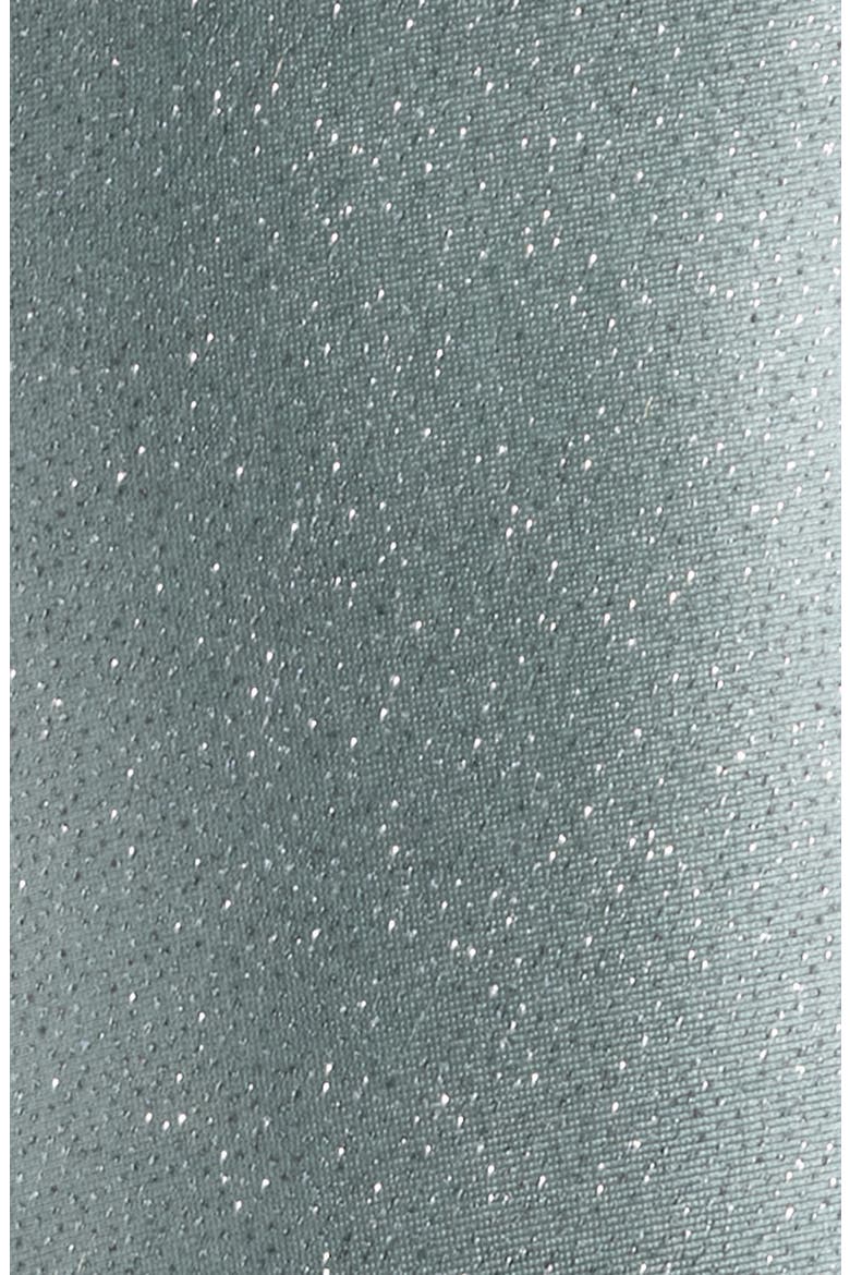 Glitter Sleeveless Satin Fit & Flare Dress, Alternate, color, SLATE