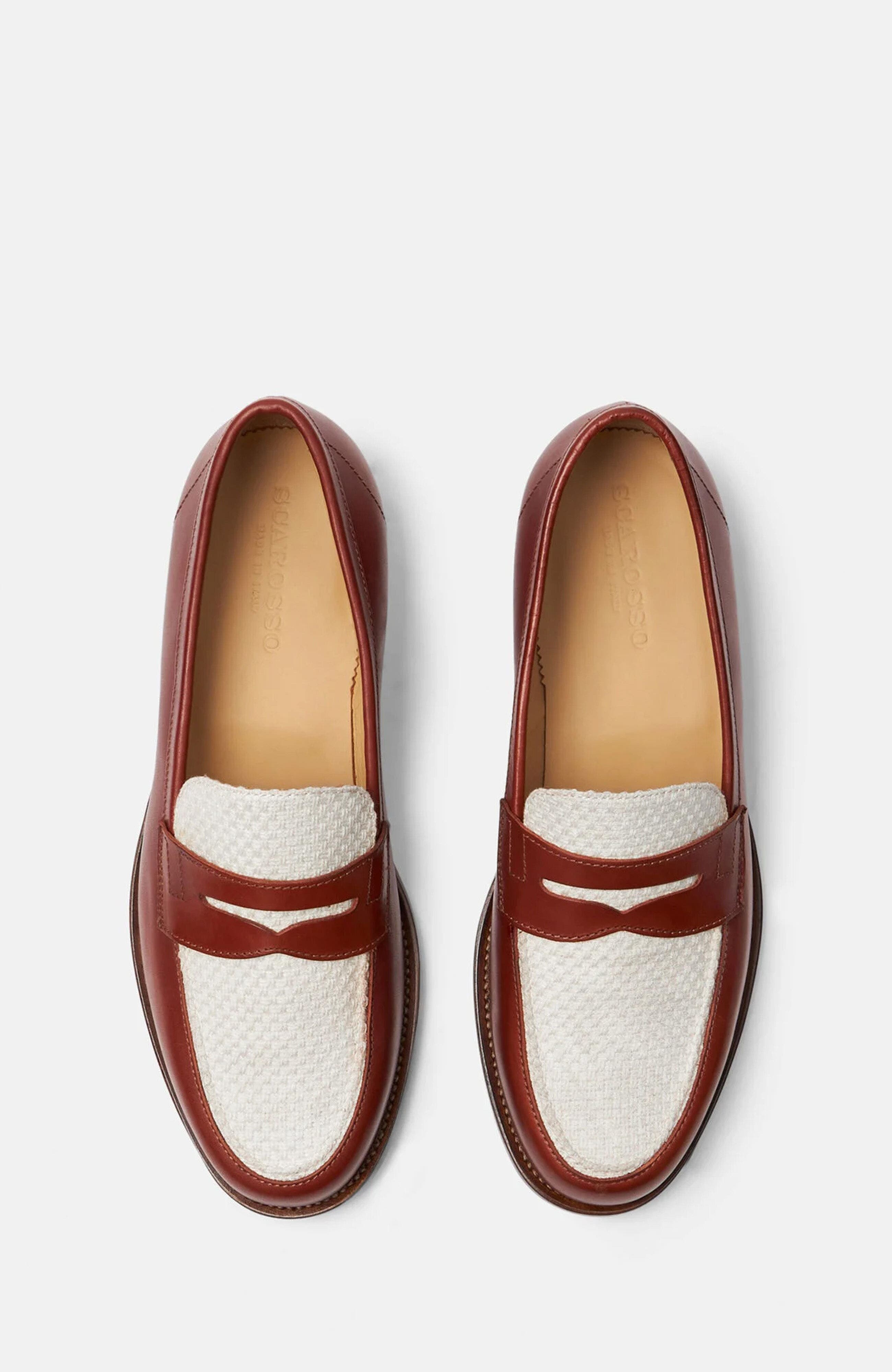 SCAROSSO Havana Loafers, Alternate, color, Cognac - Calf