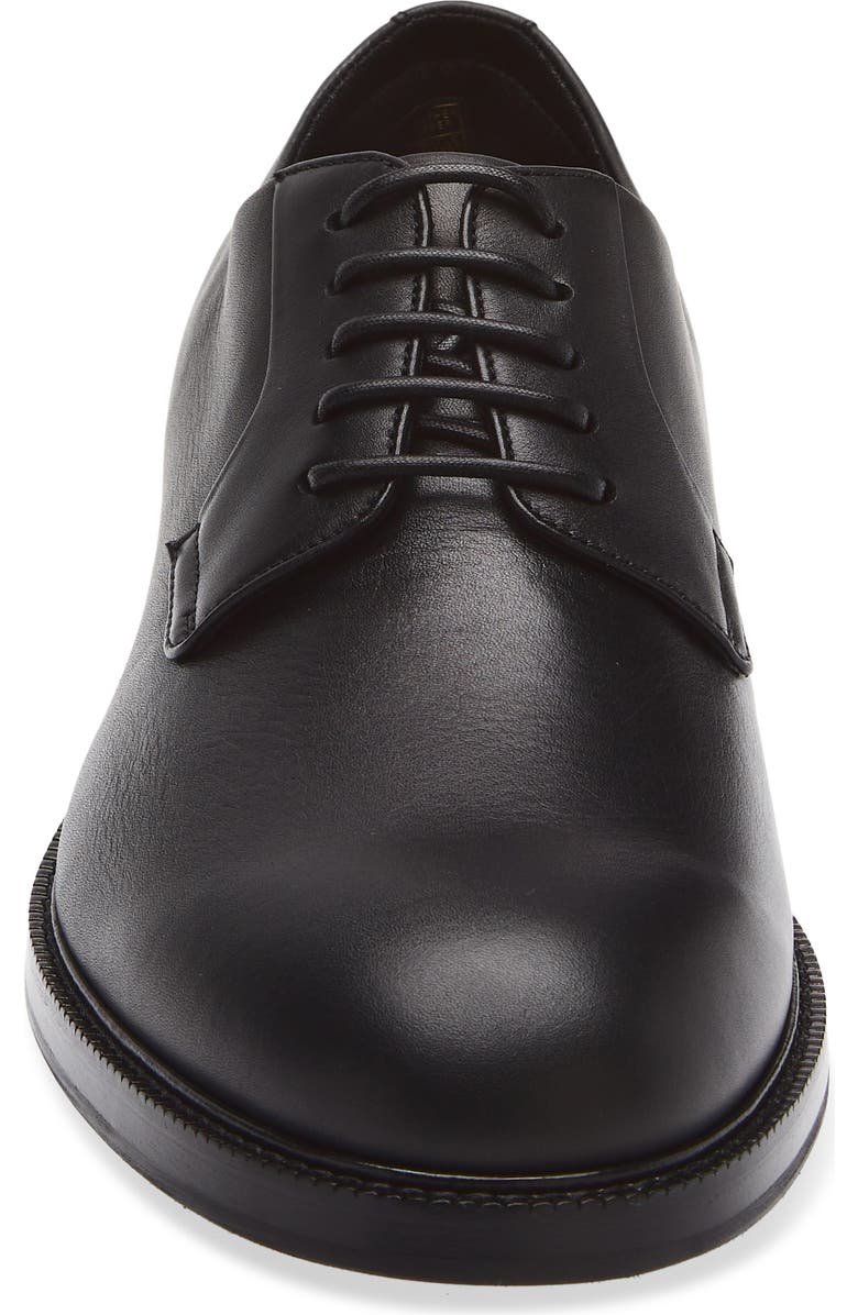 BOSS Dresletic Leather Plain Toe Derby, Alternate, color, Black
