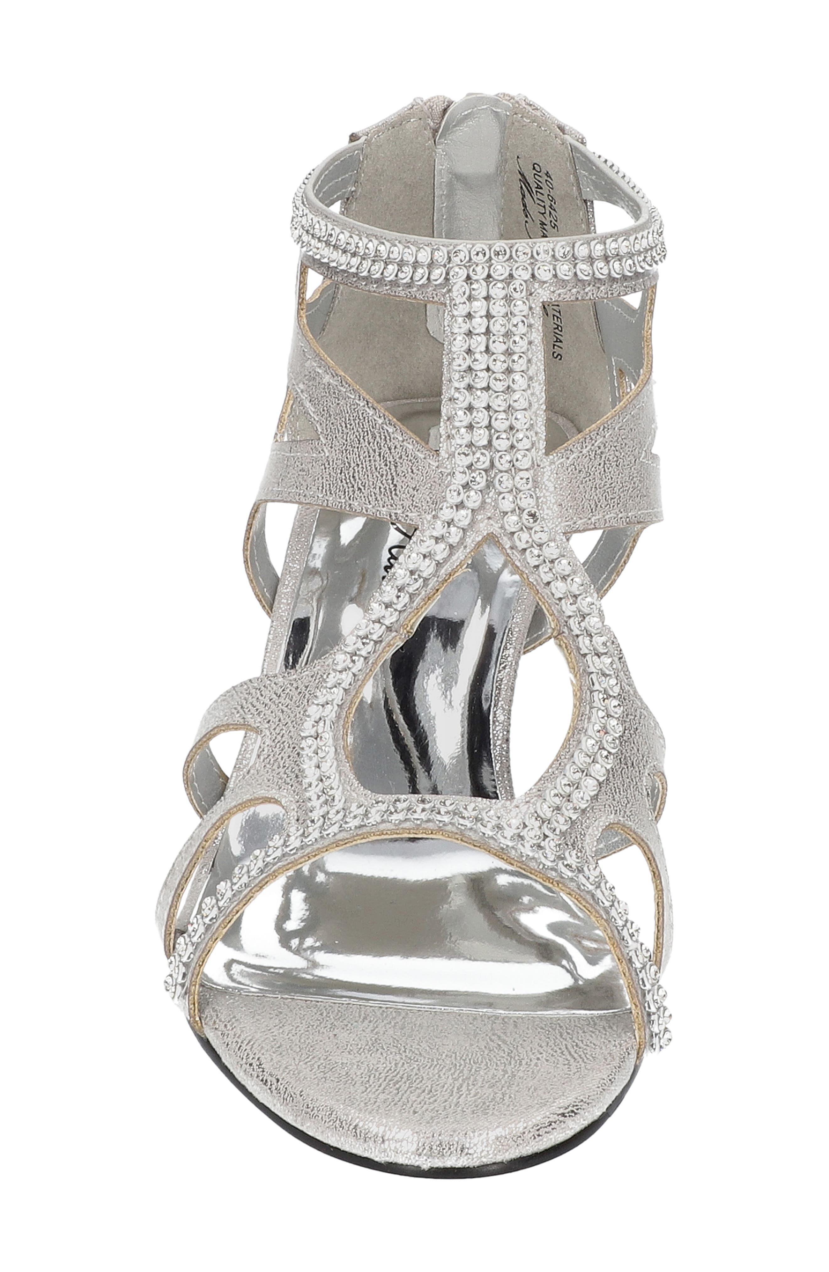 EASY STREET Flattery Cage Pump - Multiple Widths Available, Alternate, color, Silver