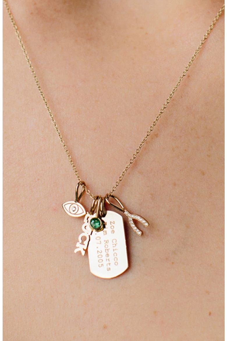 Evil Eye Charm, Alternate, color, YELLOW GOLD