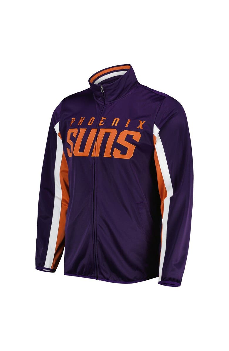 G-III SPORTS BY CARL BANKS Men's G-III Sports by Carl Banks Purple Phoenix Suns Contender Wordmark Full-Zip Track Jacket, Alternate, color, Purple