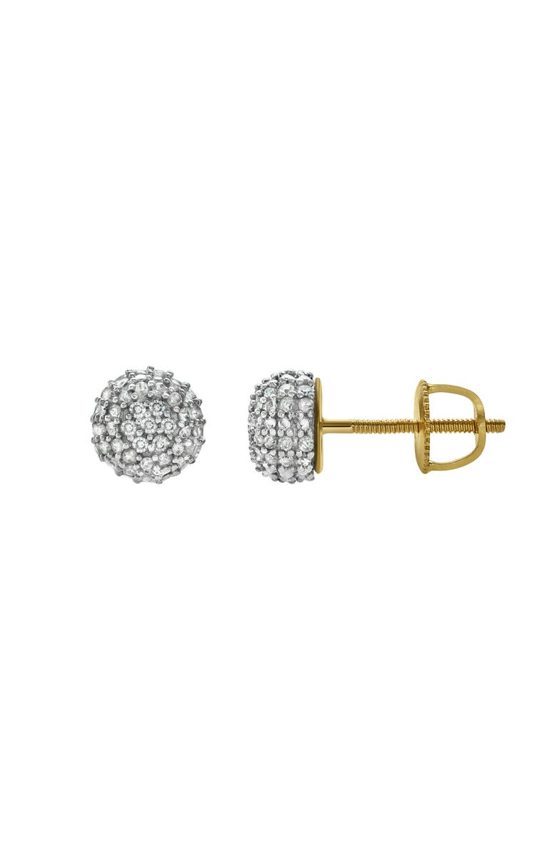 LuvMyJewelry Orbius 10K Yellow Gold Diamond Stud Earring - 0.33ct., Alternate, color, 10K Yellow Gold