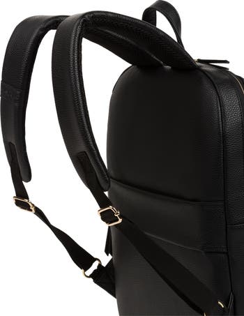 9901 Faux Leather Laptop Backpack