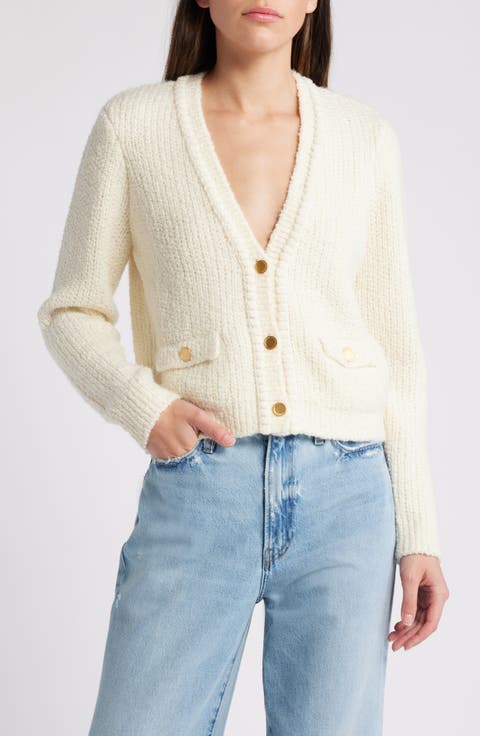 Double Pocket Crop Cardigan