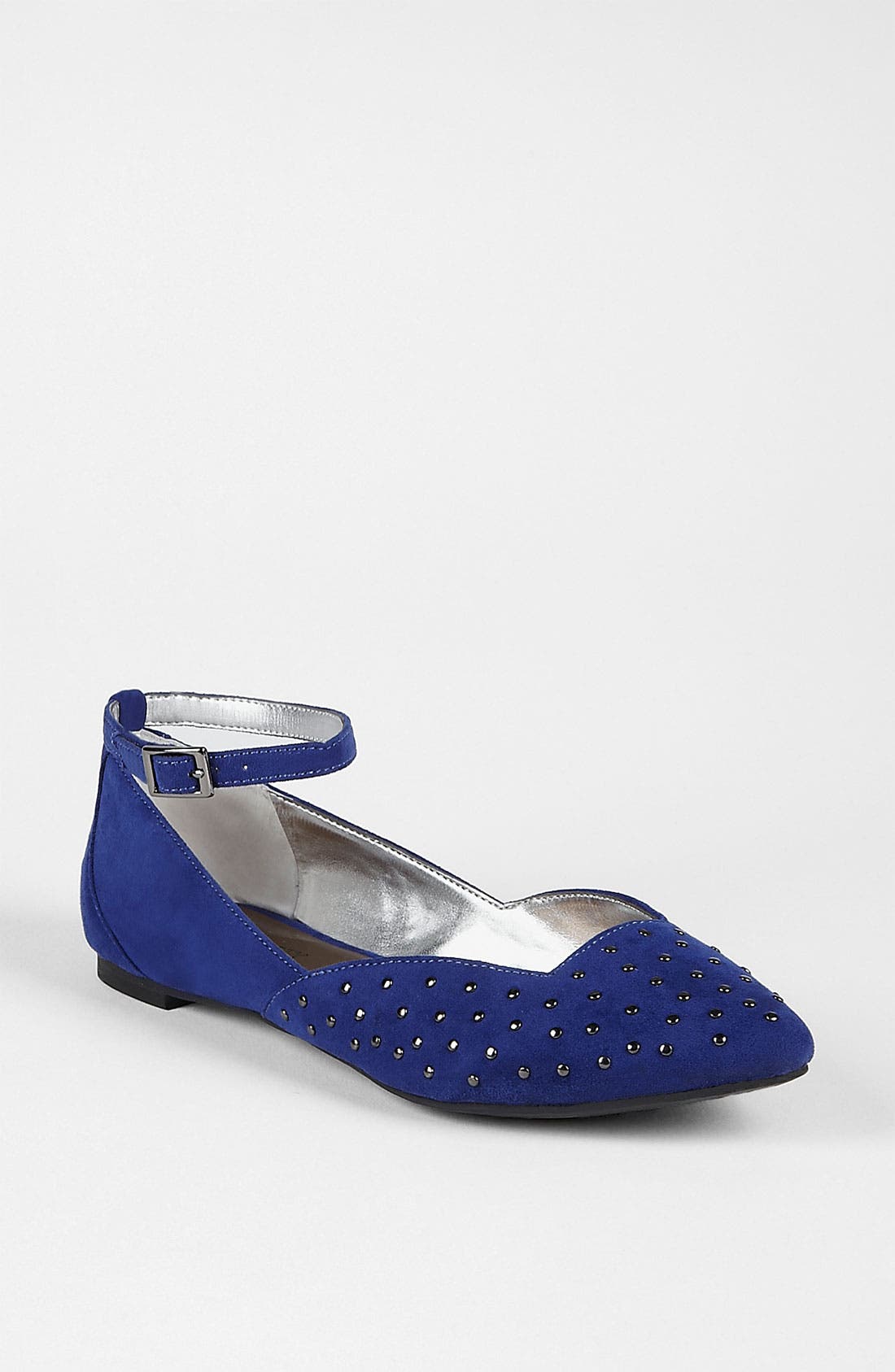 'Katarina' Flat, Main, color, COBALT/ SILVER