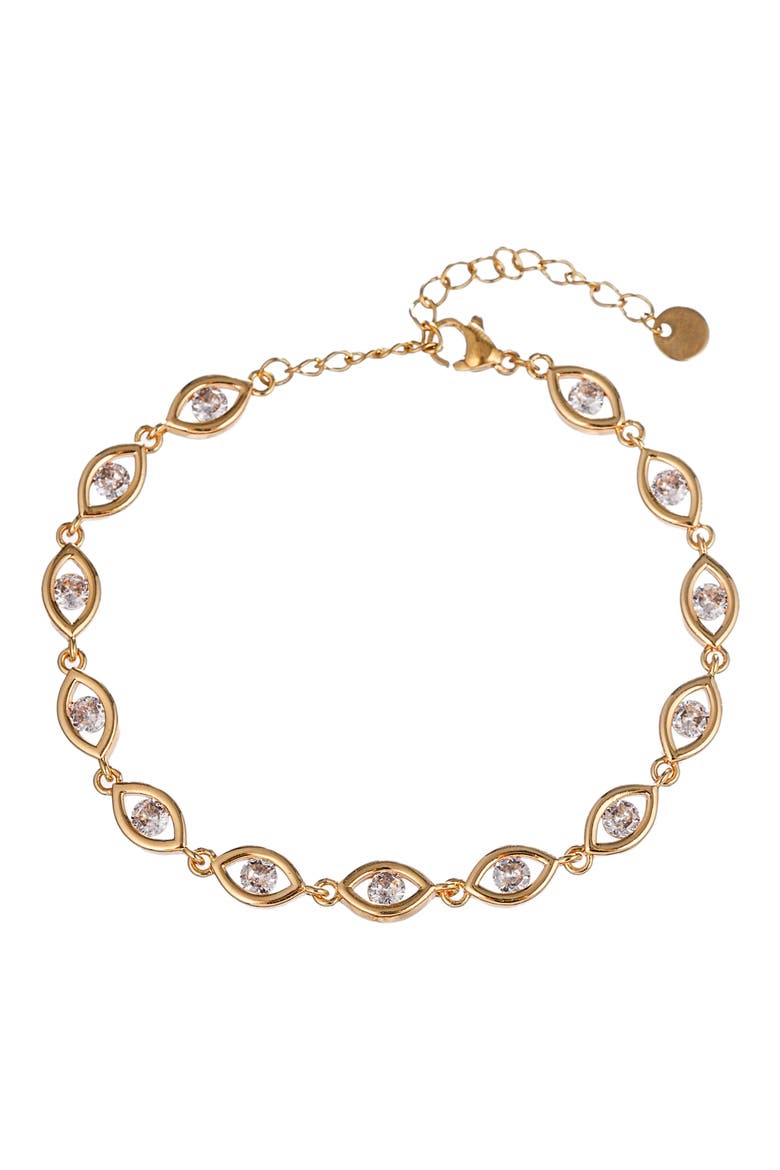 Emma 3-Piece CZ Bracelet Set, Alternate, color, GOLD