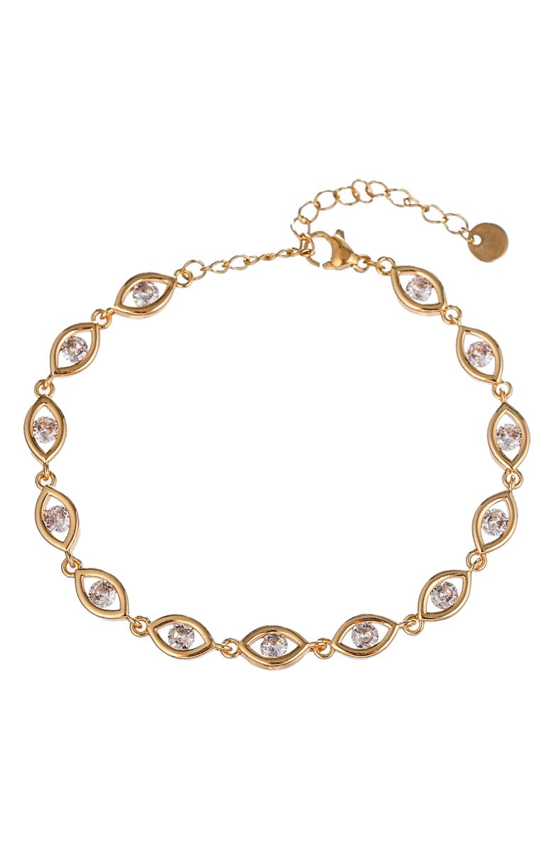 EYE CANDY LOS ANGELES Emma 3-Piece CZ Bracelet Set, Alternate, color, Gold