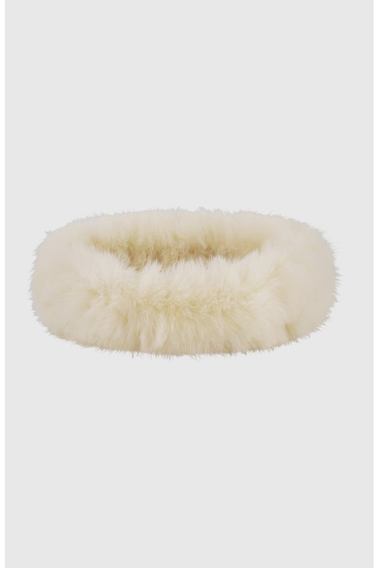 Fur-Free Fox (Faux Fur) Headband, Alternate, color, WHITE