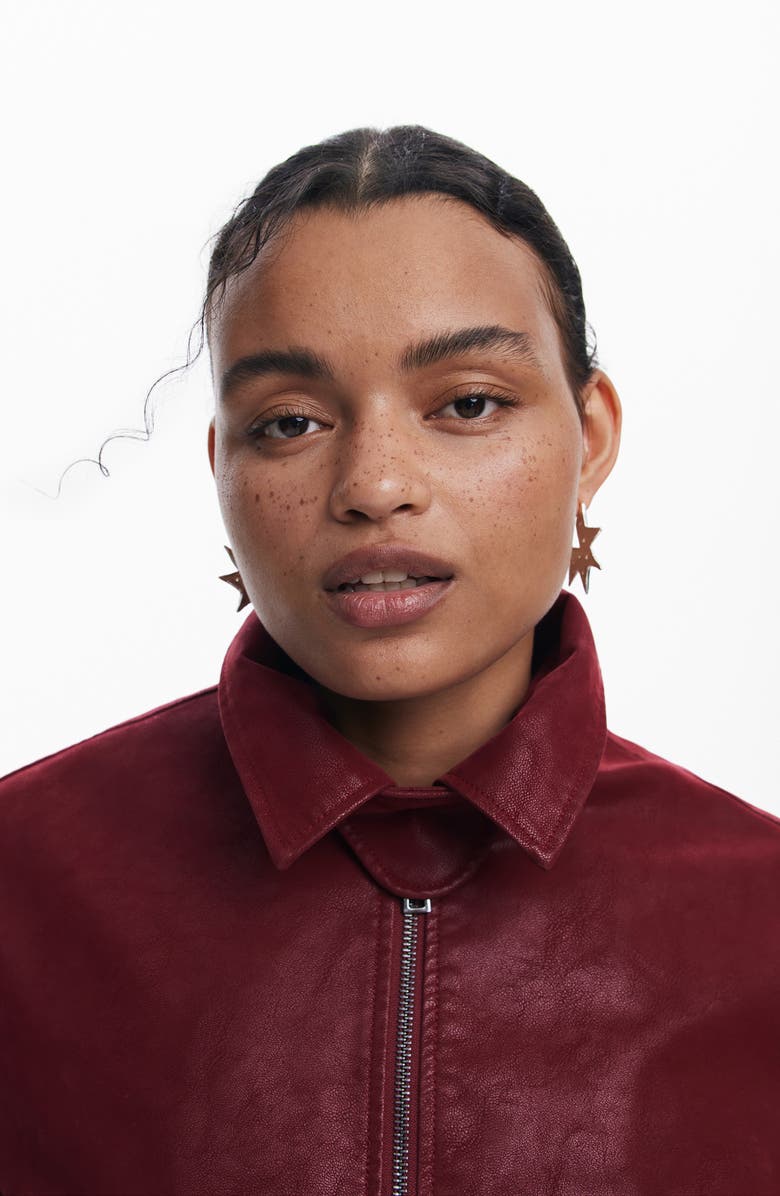 Desigual Lido Faux Leather Jacket, Alternate, color,