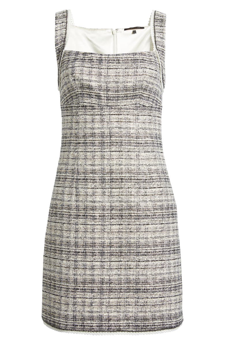 KOBI HALPERIN Metallic Tweed Minidress, Alternate, color, Ivory Multi