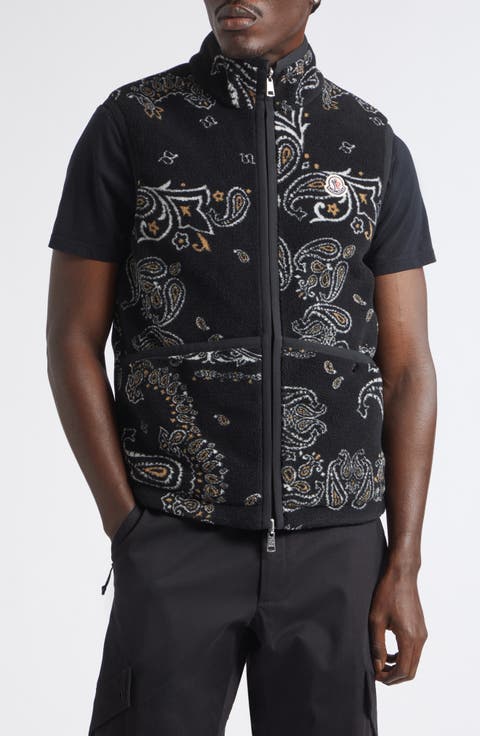Reversible Paisley Print Fleece & Diamond Quilted Vest