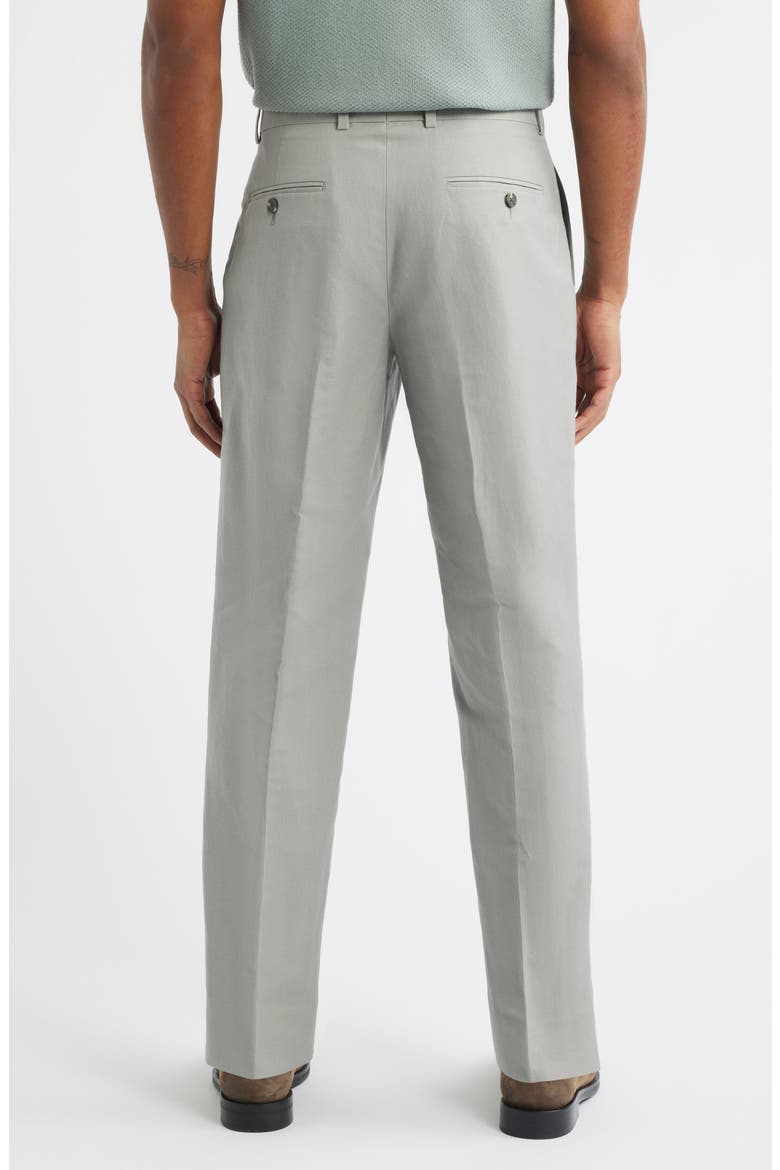 Linen Blend Pants, Alternate, color, GREEN CHAPARRAL