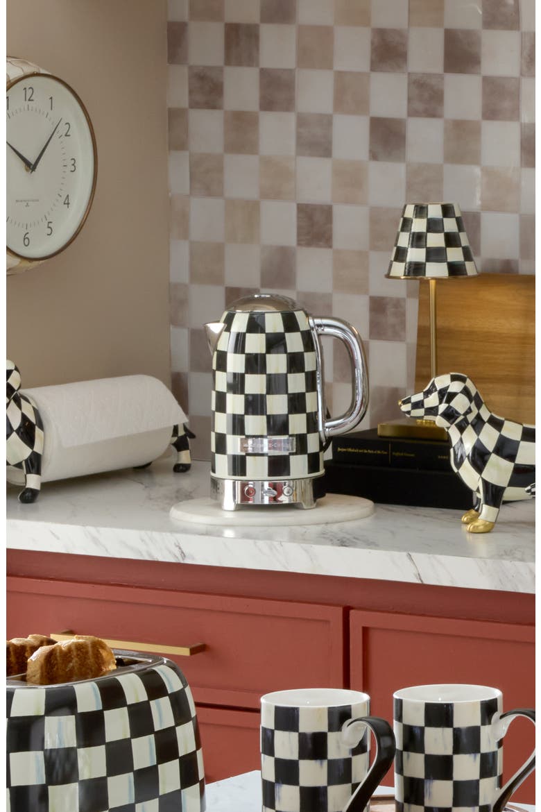 Courtly Check Electric Kettle, Alternate, color, COURTLY