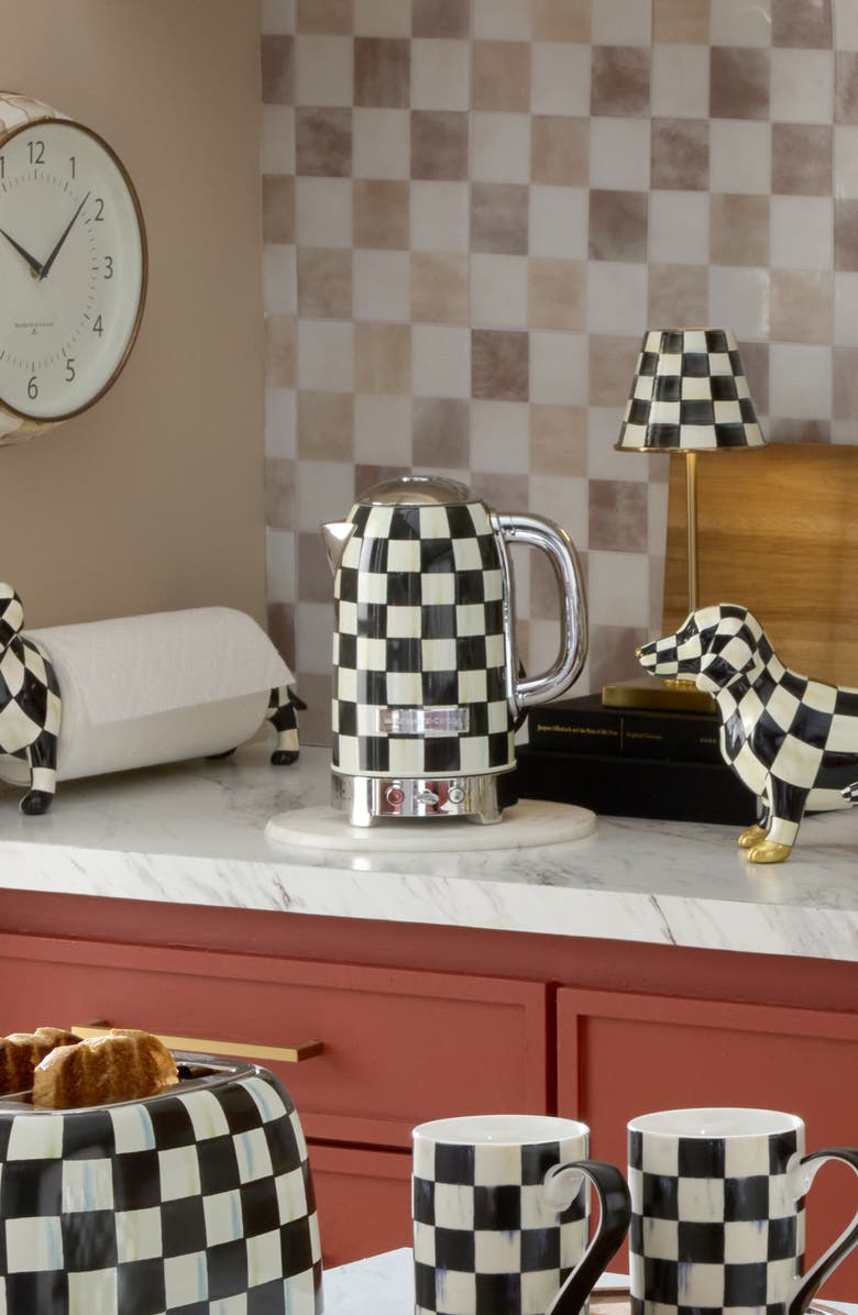 MACKENZIE CHILDS Courtly Check Electric Kettle, Alternate, color, Courtly