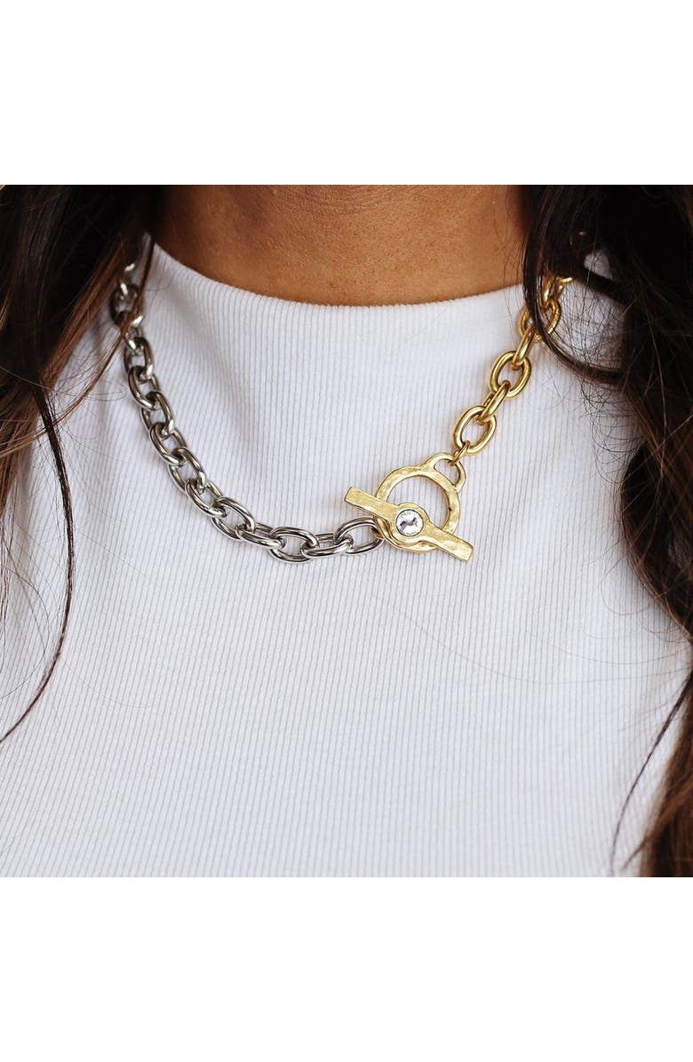 Bowood Lane Blair Necklace, Alternate, color, Gold / Silver