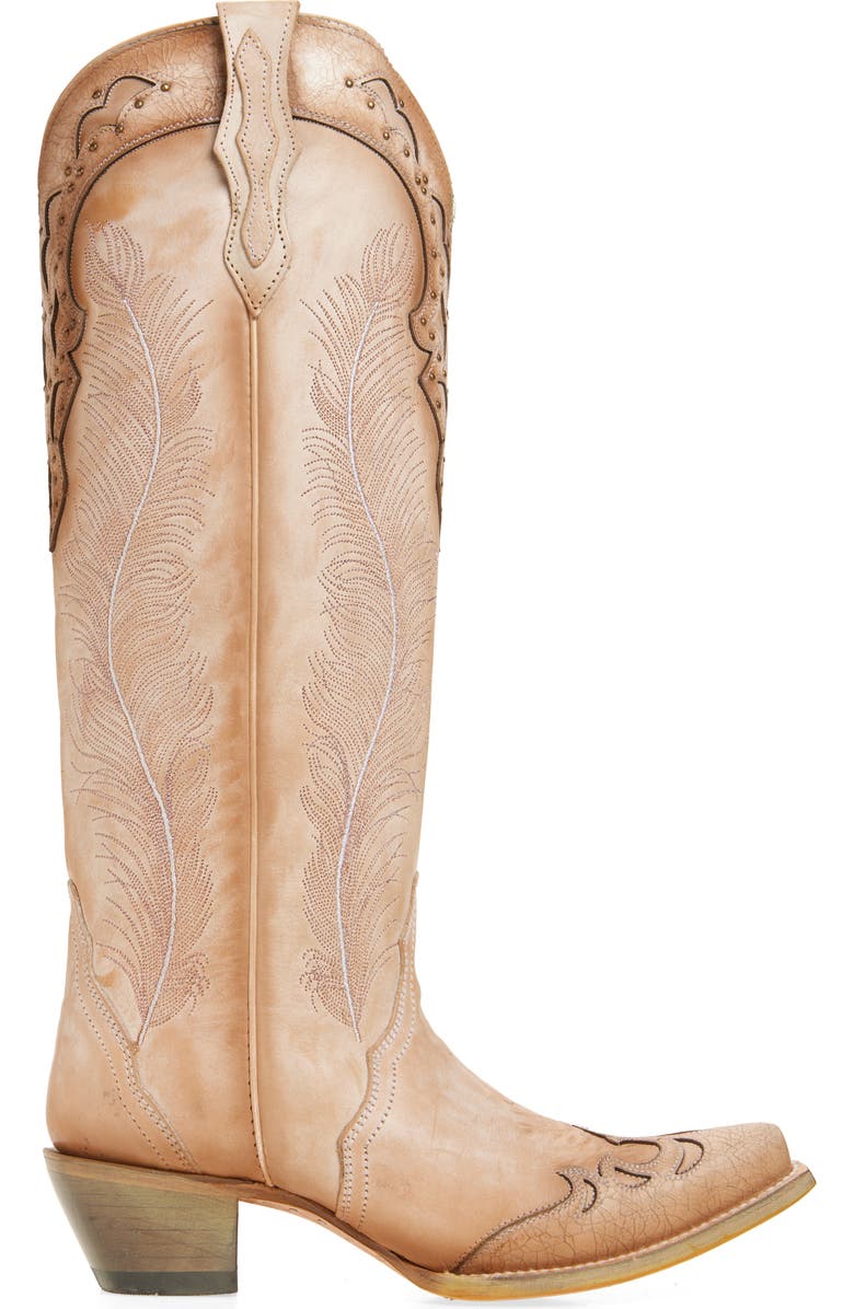 CORRAL Feather Embroidered Western Boot, Alternate, color,
