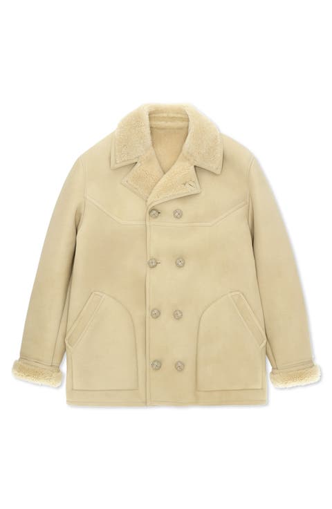 Shearling Double Breasted Jacket