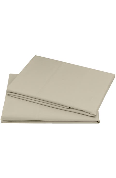 Set of 2 Pillowcases - Signature Comfort 100% Egyptian Cotton Sateen