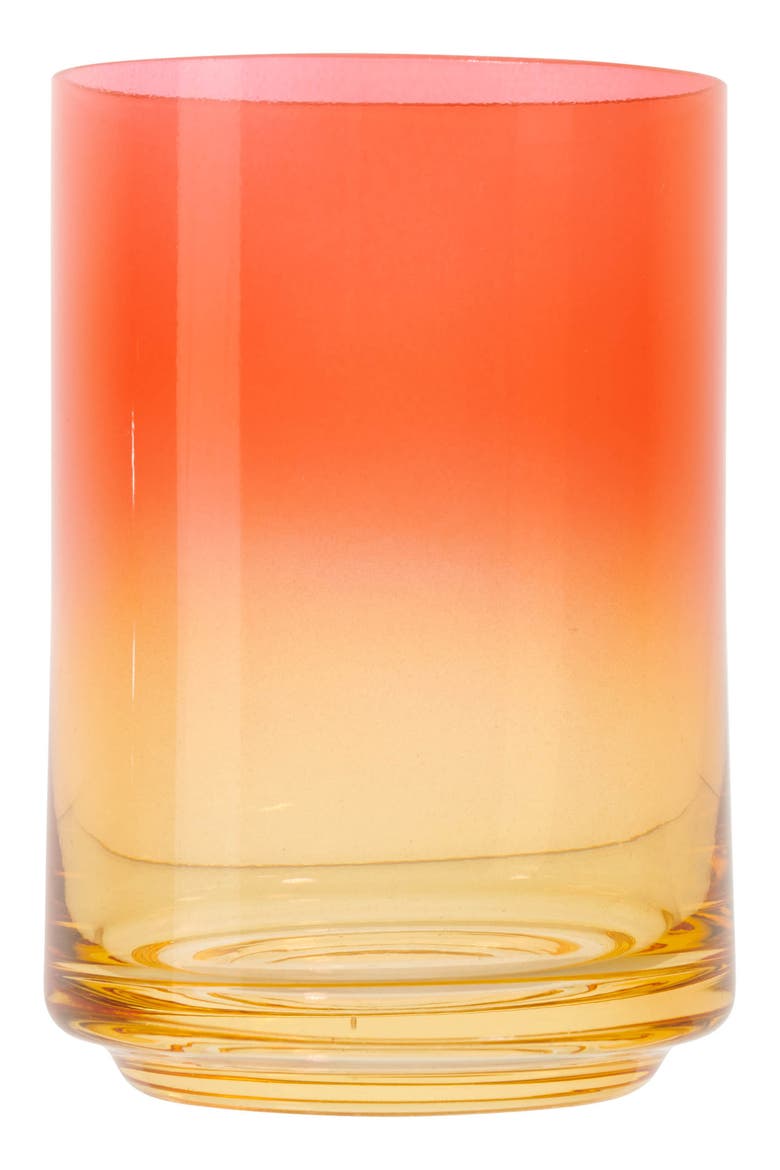 Gradient Drinking Glass, Main, color, ORANGE AND YELLOW