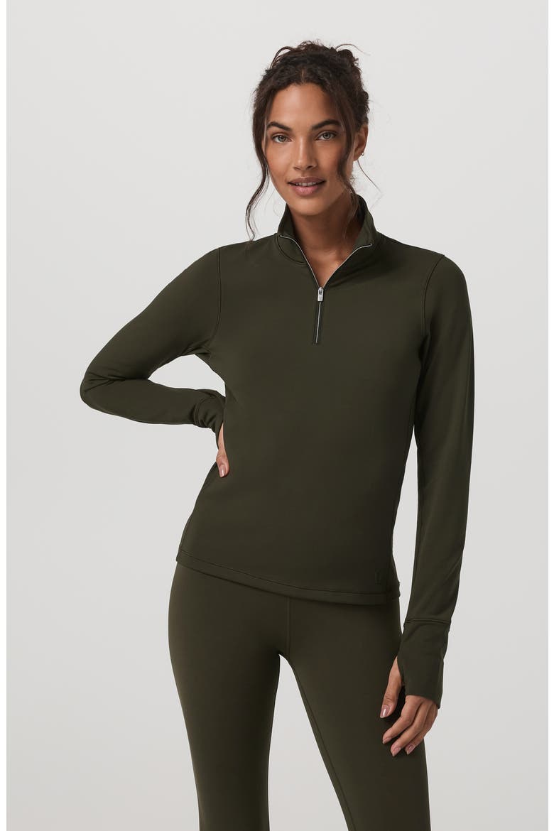 Chilled Out Half-Zip Pullover, Alternate, color, OLIVE