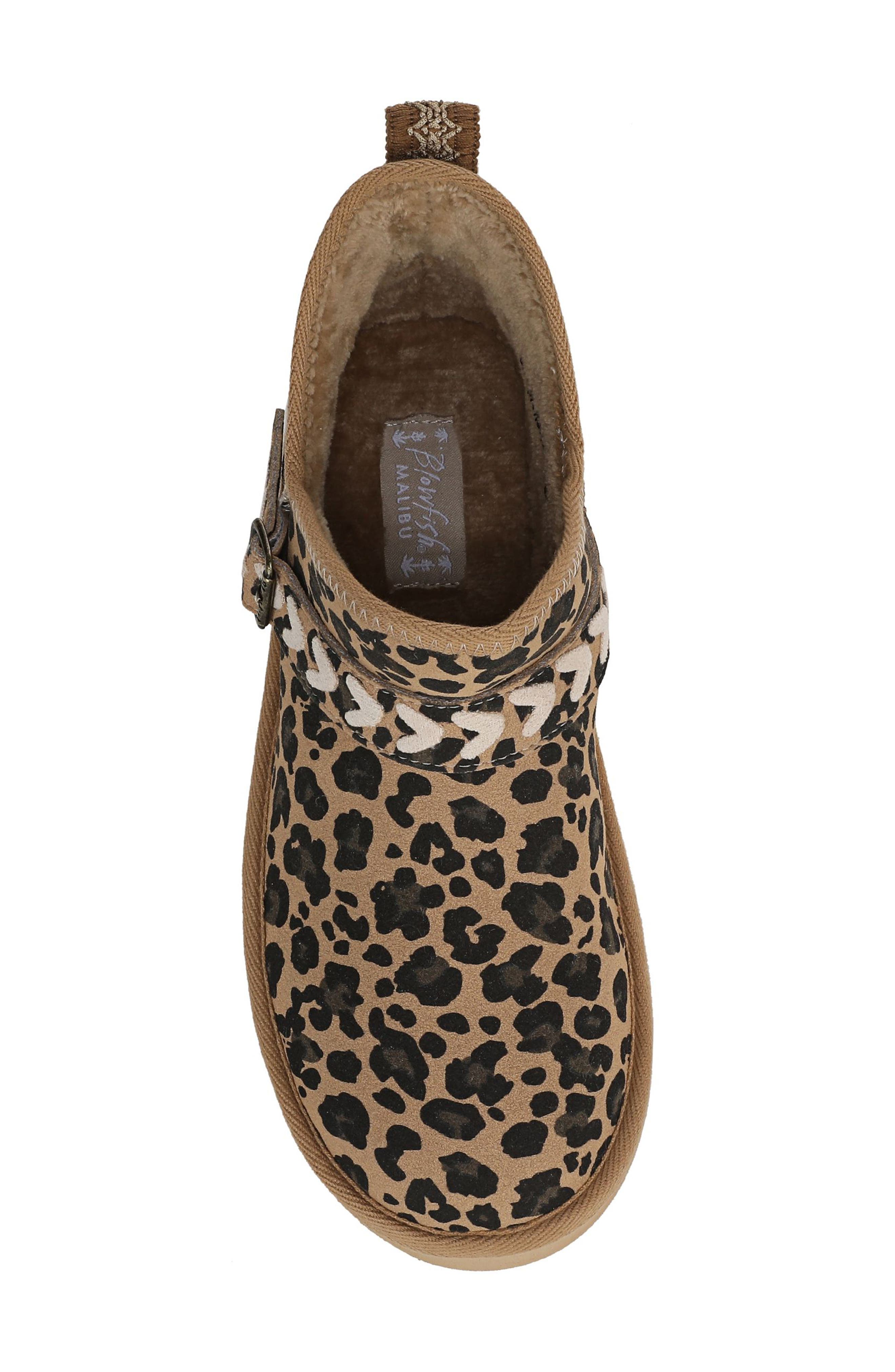 Mokolo Faux Fur Lined Bootie, Alternate, color, LEOPARD PRINT FAUX SUEDE