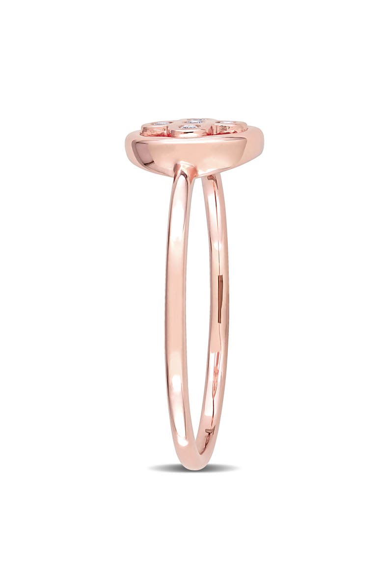 Julianna B. Diamond Accent Circular Ring 10K, Alternate, color, 10K Rose Gold