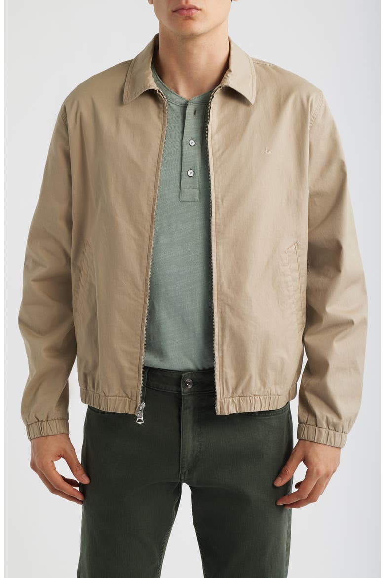 Harrington Stretch Cotton Jacket, Main, color, WARMTAUPE