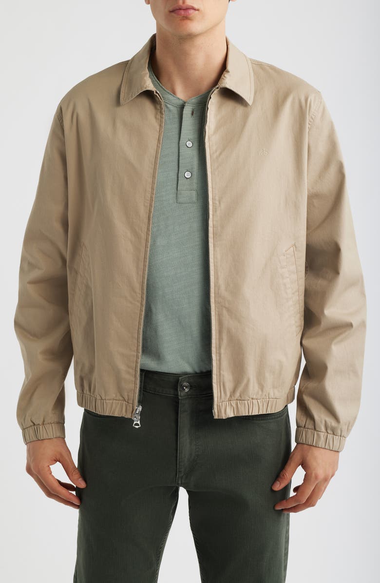 rag & bone Harrington Stretch Cotton Jacket, Main, color, Warmtaupe