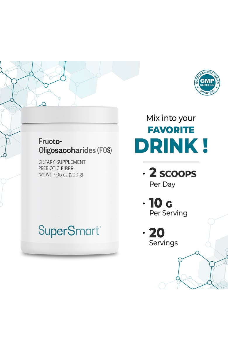 SuperSmart Fructo Oligosaccharides Powder, Alternate, color, NO COLOR