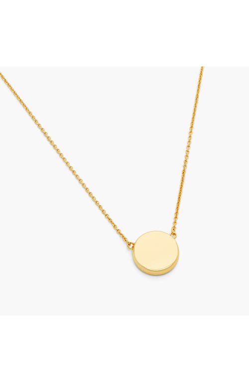 Marc Jacobs Women's The Button Pendant Necklace In Gold/cream