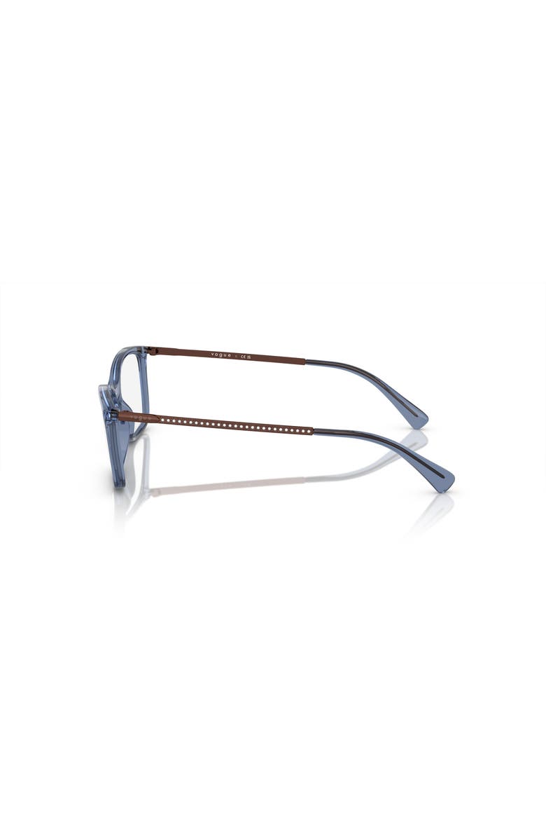 Vogue Eyewear 54mm Rectangle optical glasses, Alternate, color, Blue