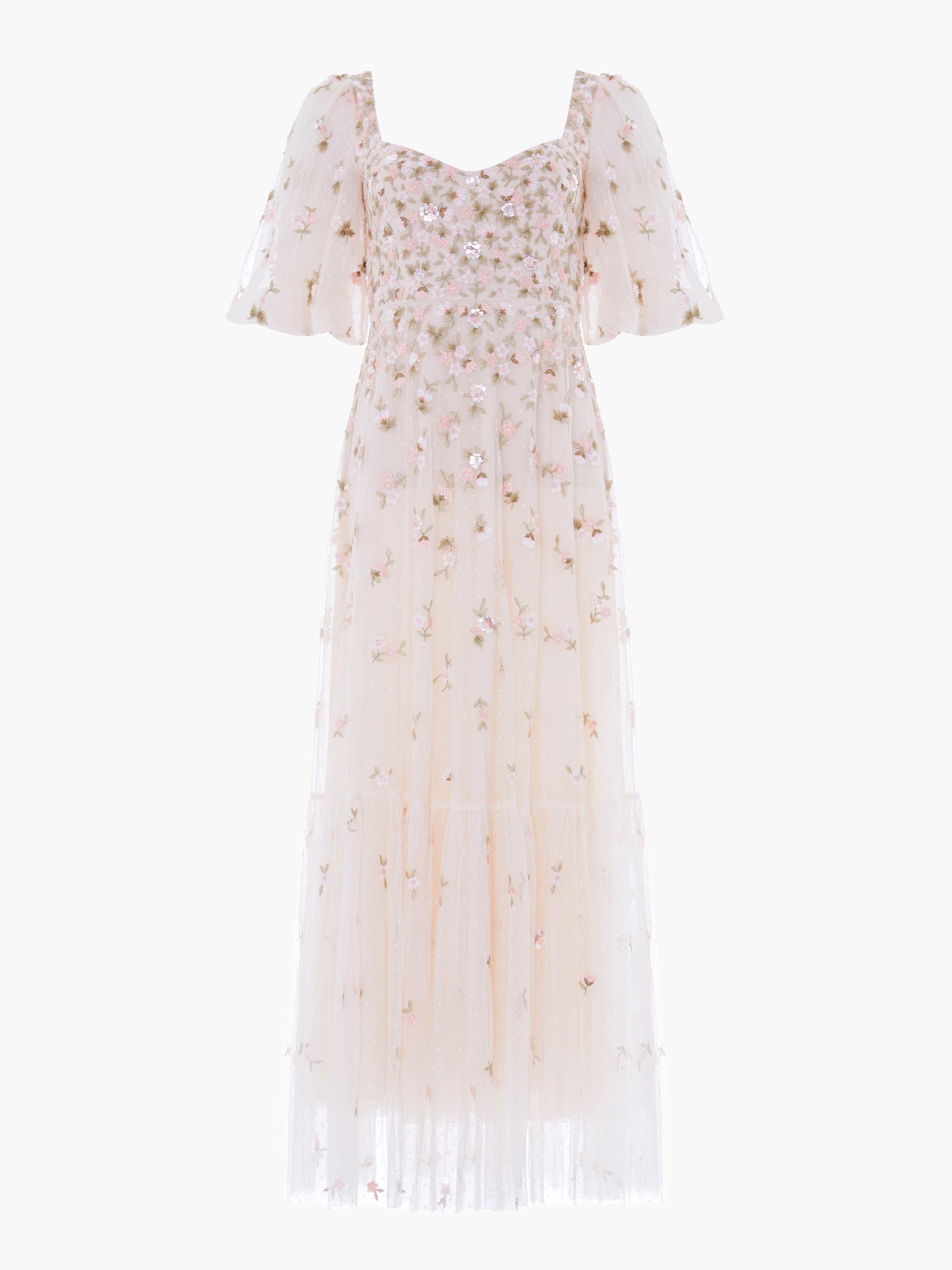 Meadow Ditsy Sweetheart Ankle Gown - image 2