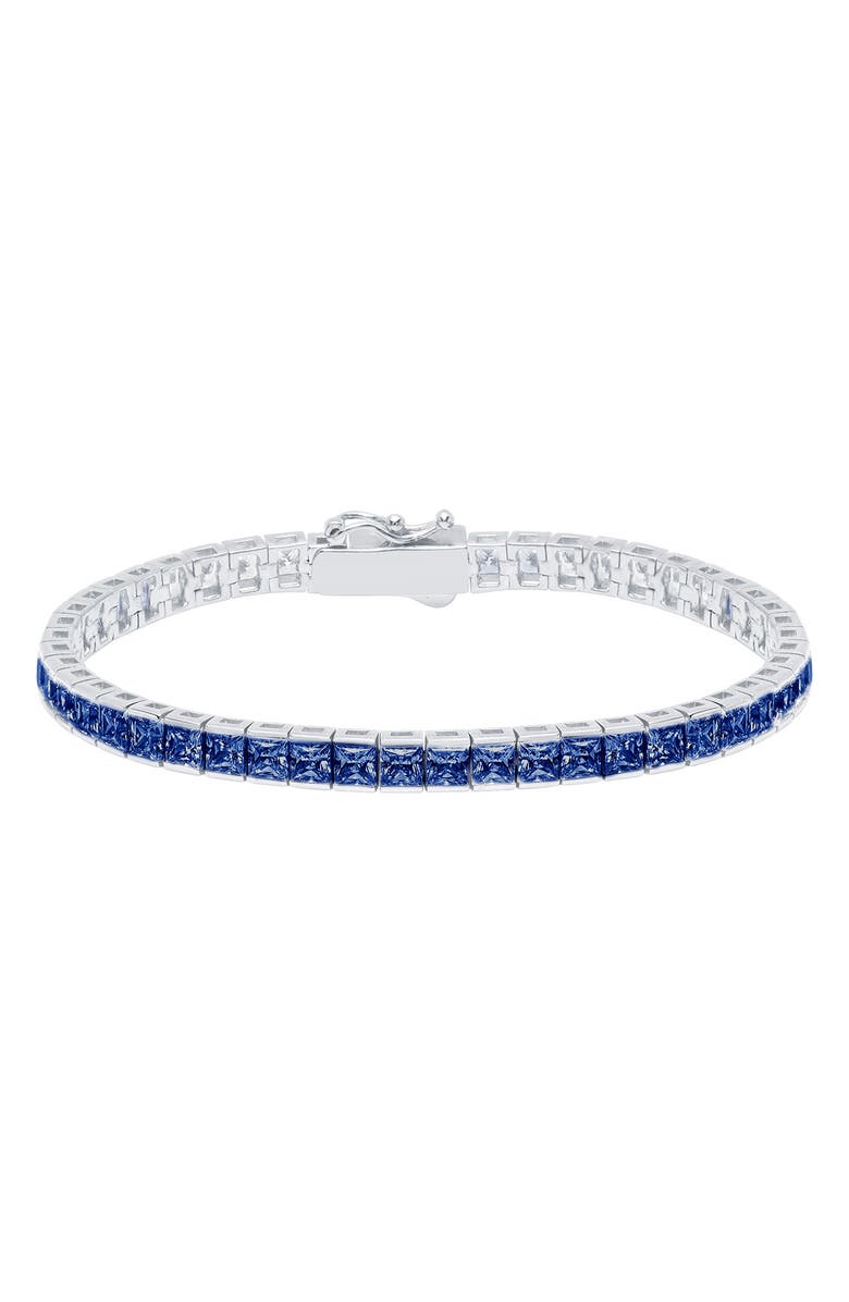 Crislu Tennis Bracelet, Main, color, Saphire