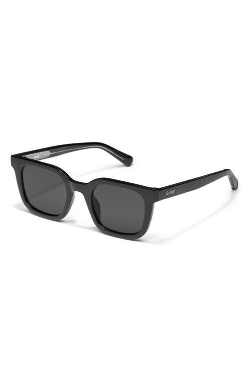 Quay Game Over 49mm Square Sunglasses In Black