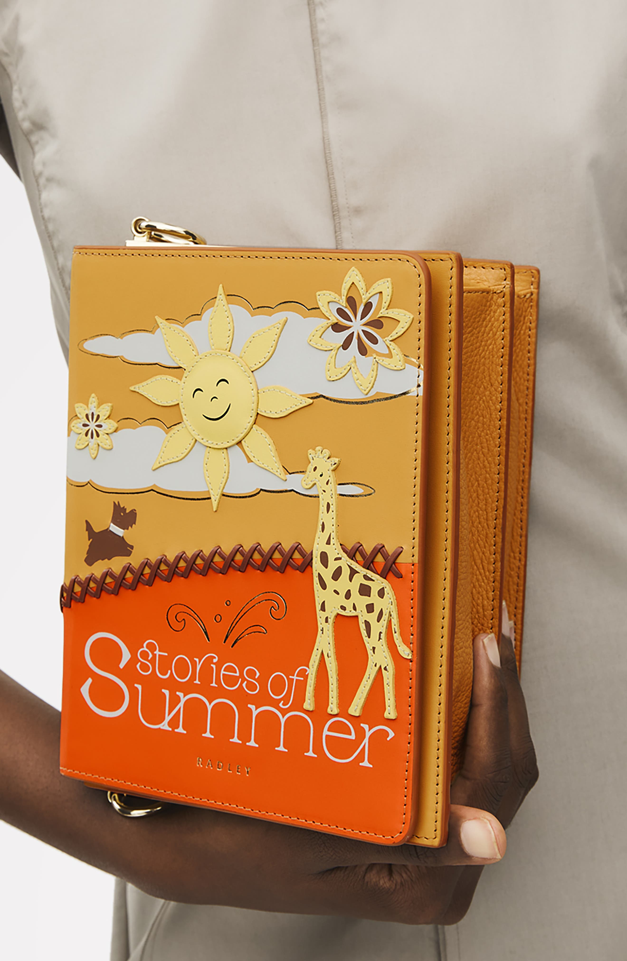 Radley Stories Of Summer Small Flapover Crossbody Bag, Alternate, color, Pecan