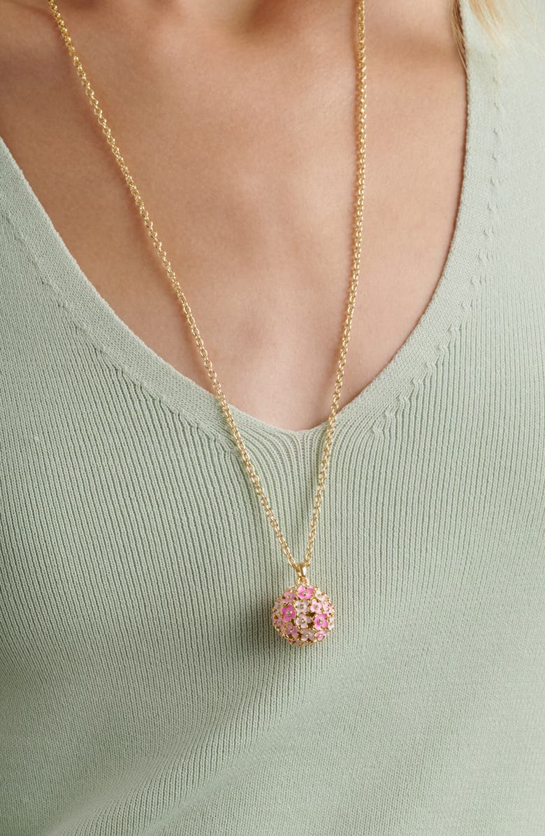 Ted Baker Bonbon Bouquet Ball Pendant Necklace, Alternate, color, Metallic Gold