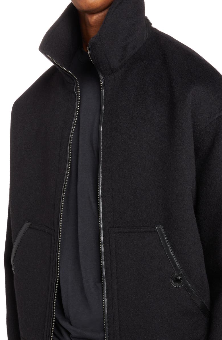 TOM FORD Funnel Neck Camel Hair Jacket, Alternate, color,