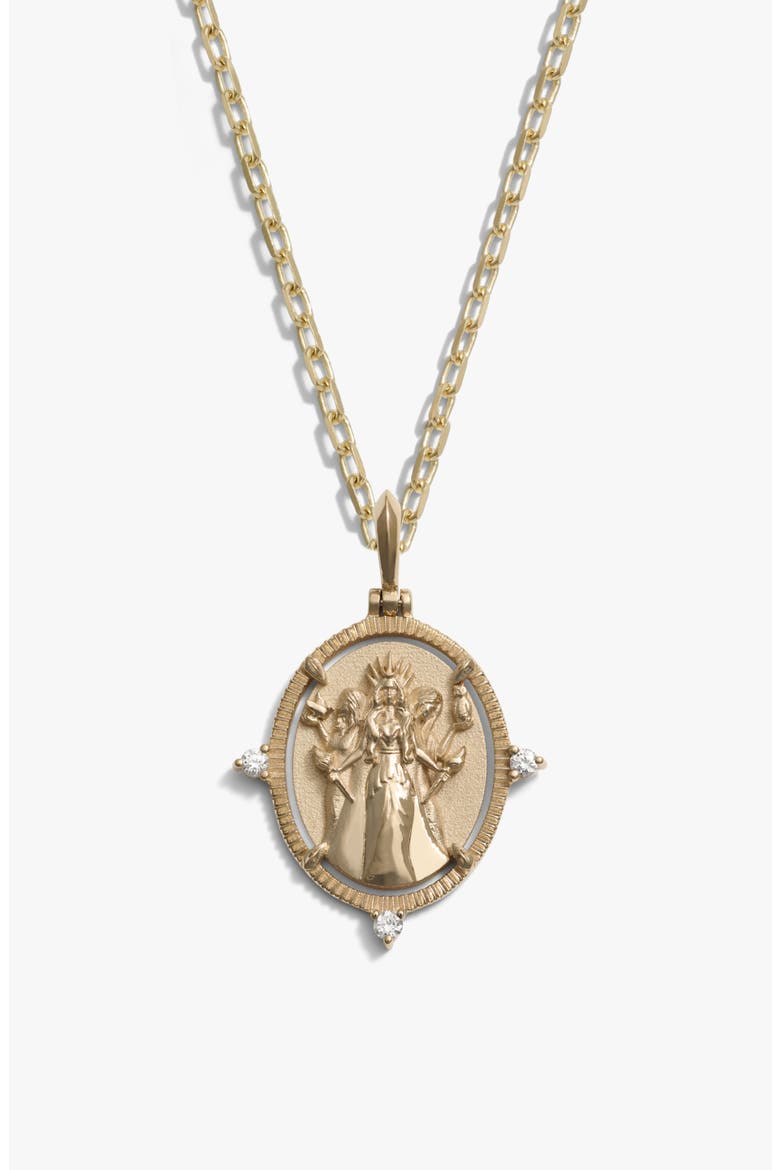 Diamond Hecate Pendant Necklace, Main, color, 14K YELLOW GOLD