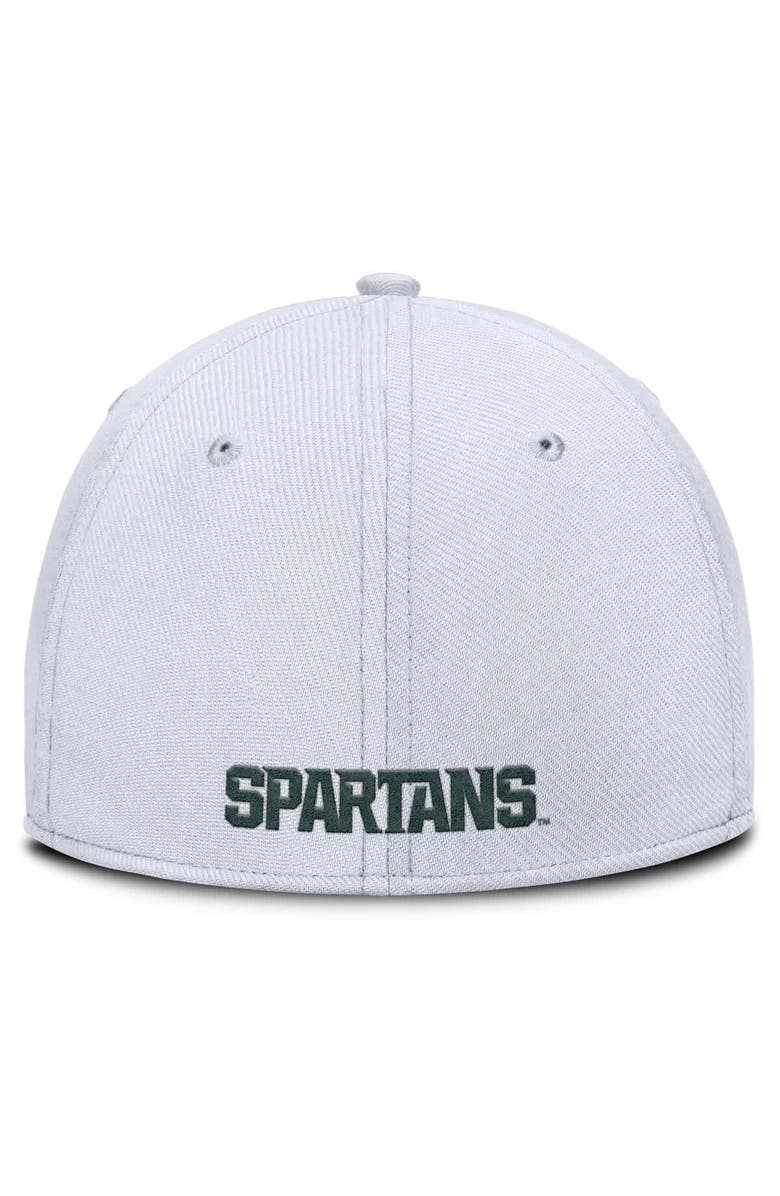Nike Men's Nike White Michigan State Spartans 2025 On-Field Rise Performance Flex Hat, Alternate, color, 