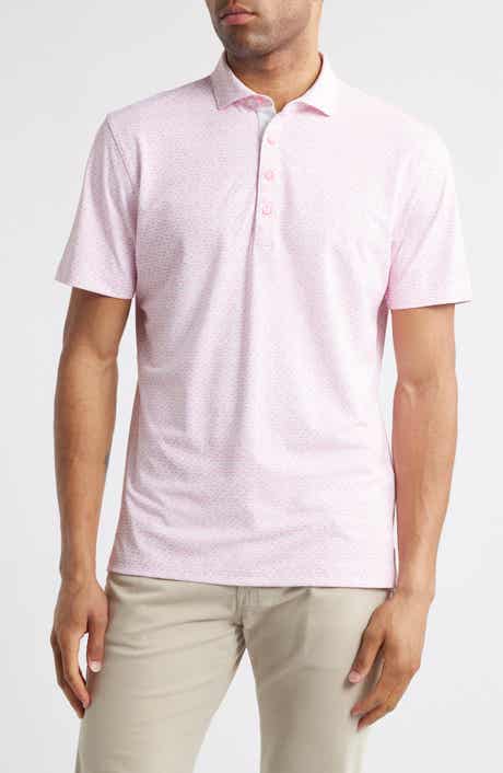 johnnie-O Flock Yeah Flamingo Print PREP-FORMANCE Golf Polo