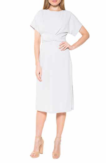 Twist Front Midi Dress