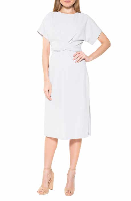 Twist Front Midi Dress