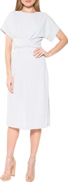 Alexia Admor Twist Front Midi Dress