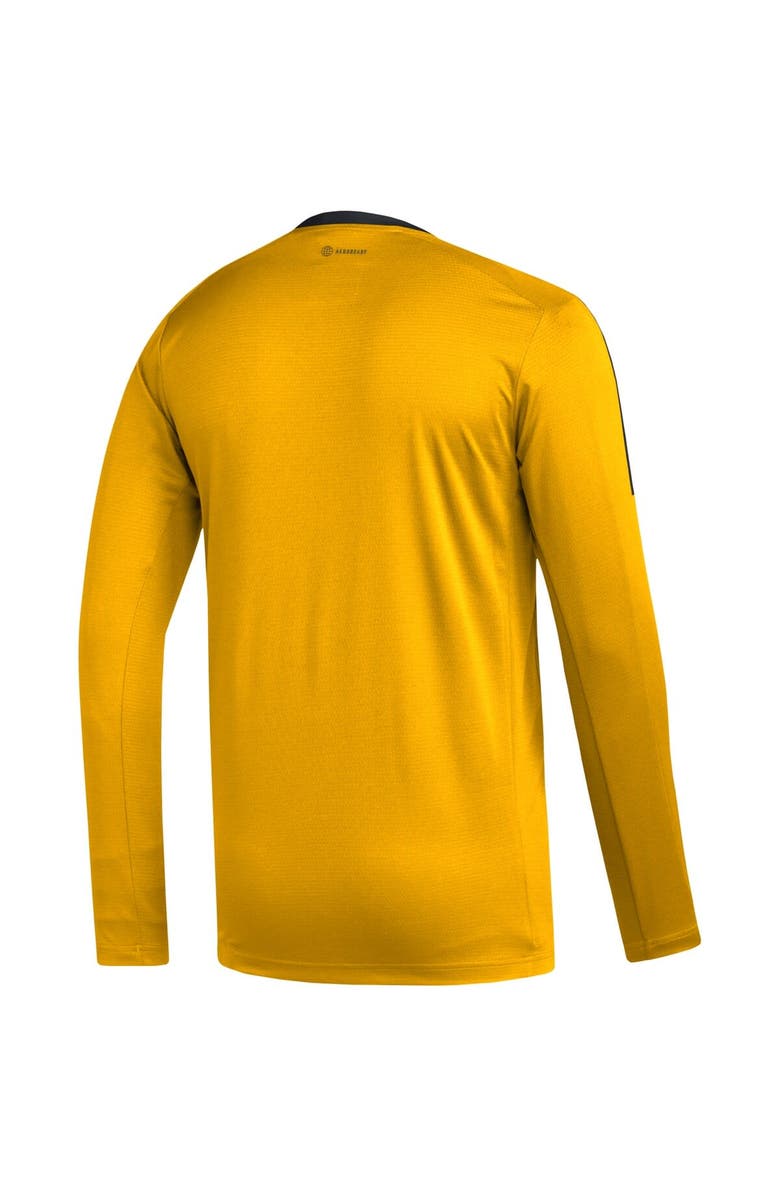 adidas Men's adidas Gold Boston Bruins AEROREADY<sup>®</sup> Long Sleeve T-Shirt, Alternate, color, 