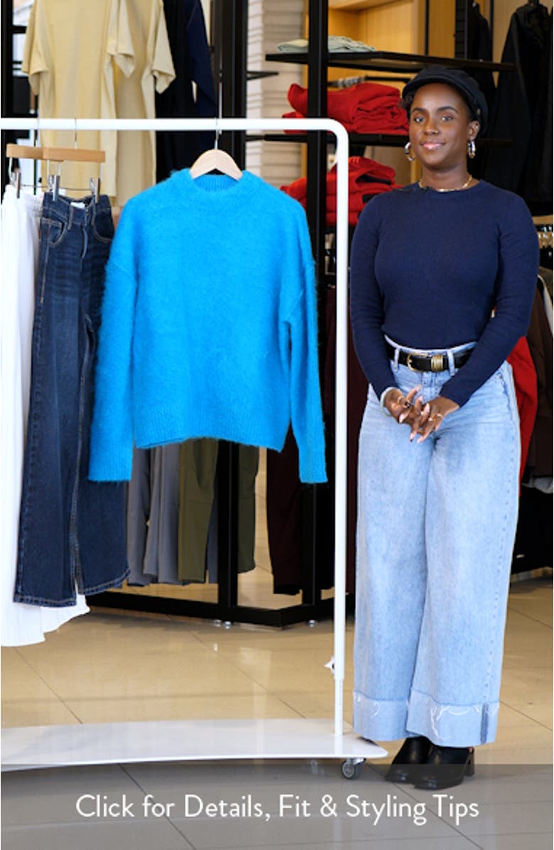 Relaxed Fit Fluffy Sweater, sales video thumbnail