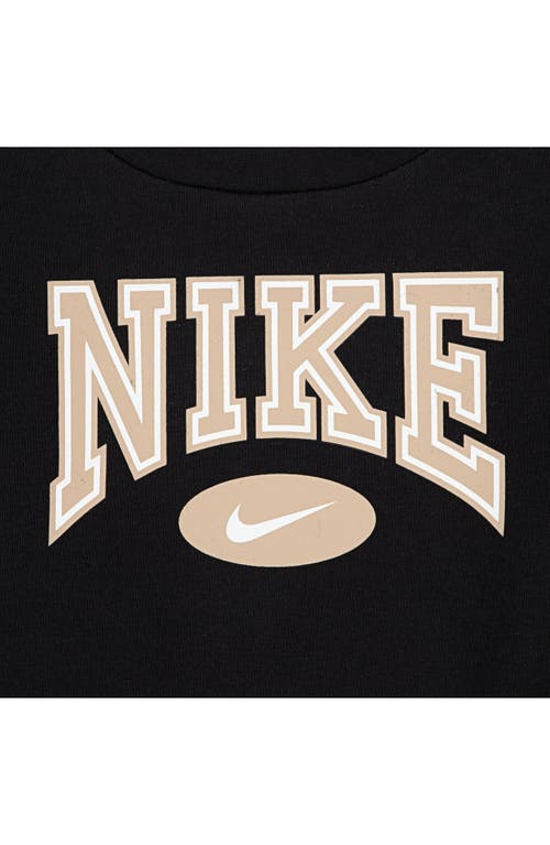 Nike Little Boys Gameday Essentials 2-piece Crewneck Sweatshirt And Pants Set In Black