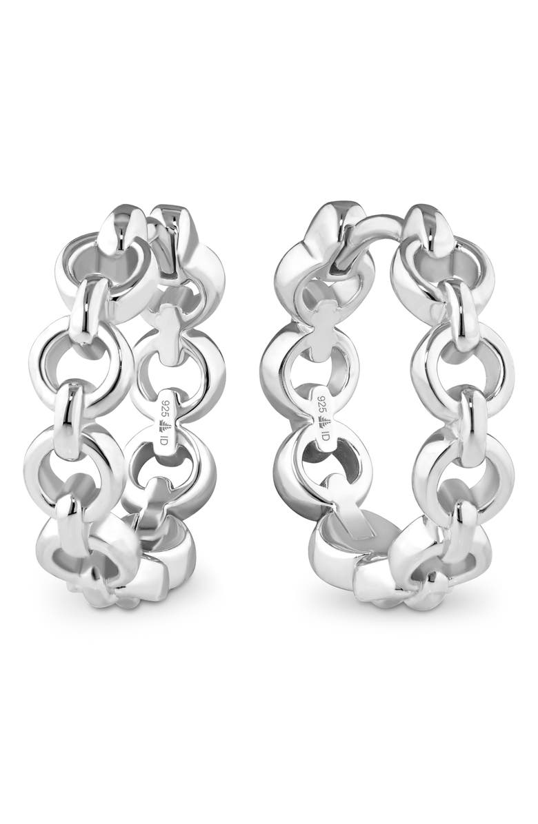 DEVATA Cable Link Hoop Earrings, Main, color, 