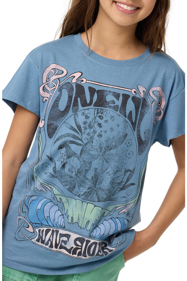 Kids' Wave Rider Cotton Oversize Graphic T-Shirt, Alternate, color, CAPTAINS BLUE