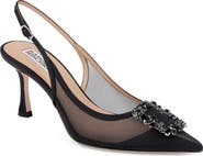 Badgley Mischka Collection Yuta Pointed Toe Slingback Pump